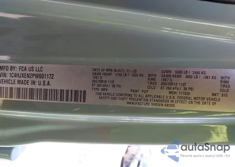 2023 Jeep Wrangler 4-Door Sahara 4X4 from USA, damaged, VIN 1C4HJXEN2PW601172